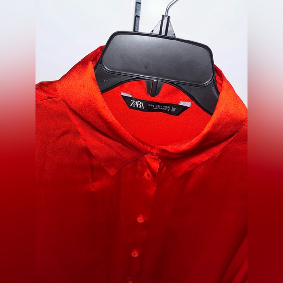 Zara Tunic Red/Orange Shirt - Picture 3 of 3